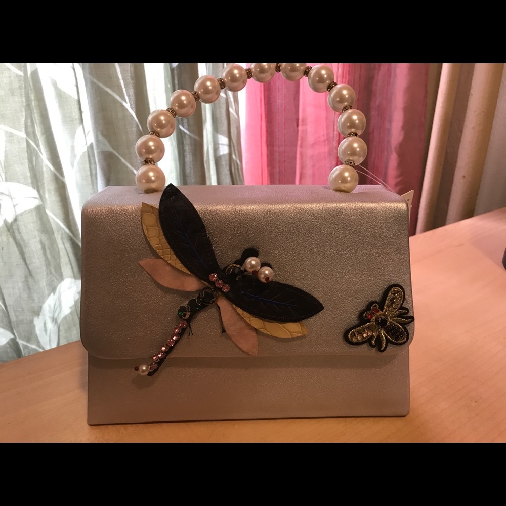 Firefly pearl handled handbag